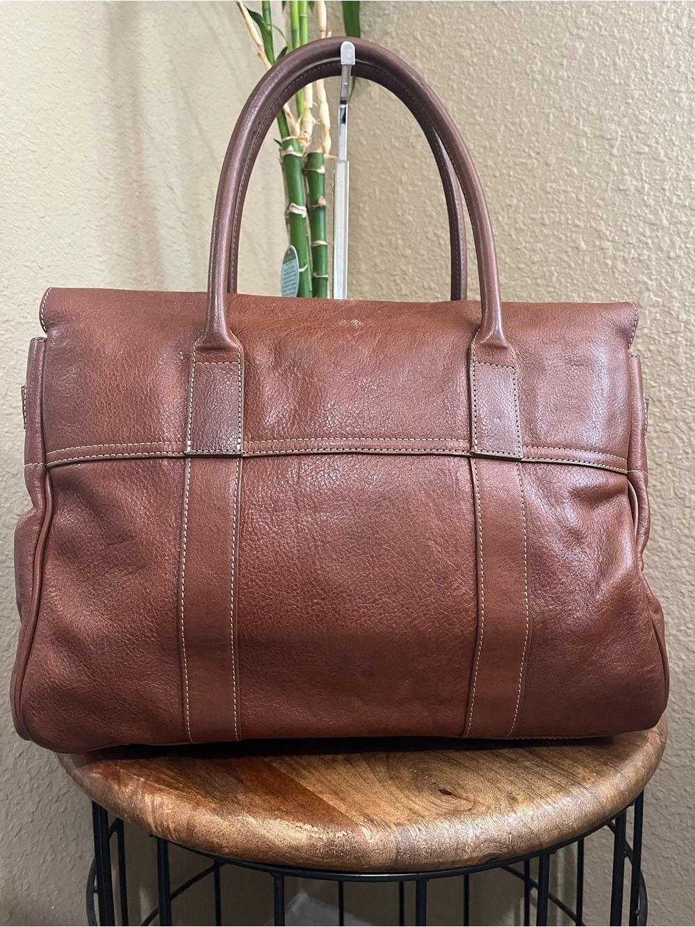 MULBERRY RARE EDITIONS 50 YEARS NVT OAK LEATHER BAYSWATER - Picture 2 of 16